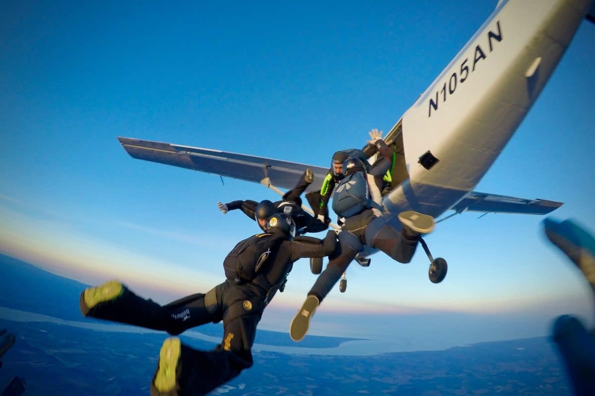 Fun things to do in Seville 2025 2 Skydivers at Skydive Spain
